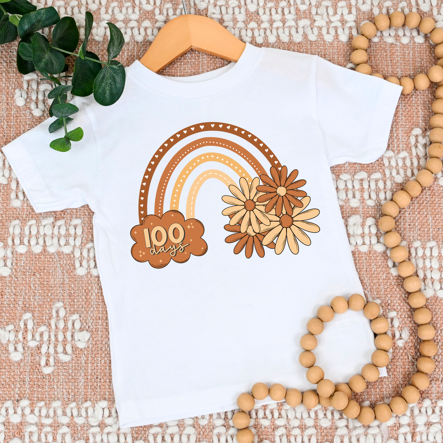 100 Day Rainbow Flowers Tee