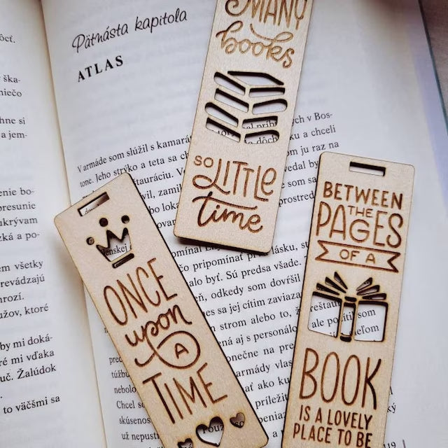 Engraved Wooden Bookmarks