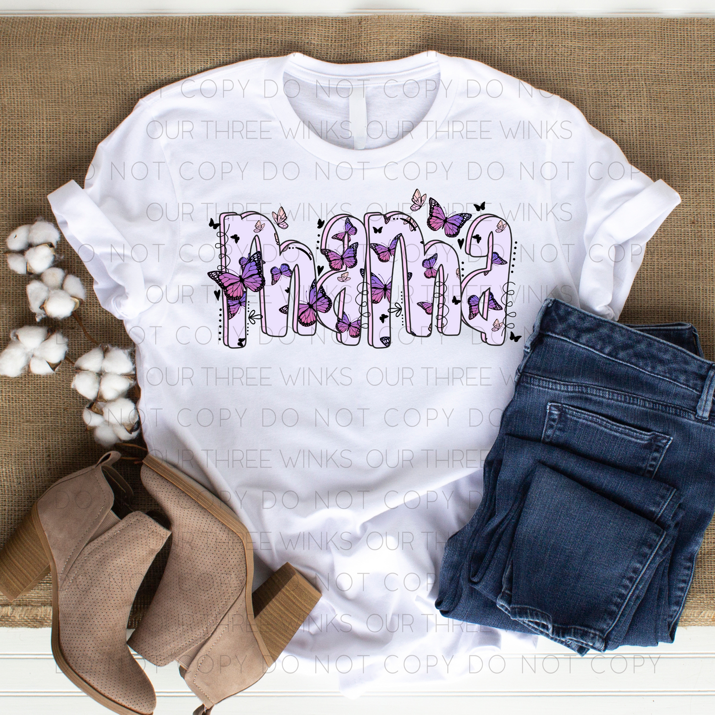 Matching Butterfly Mama & Mini Tees