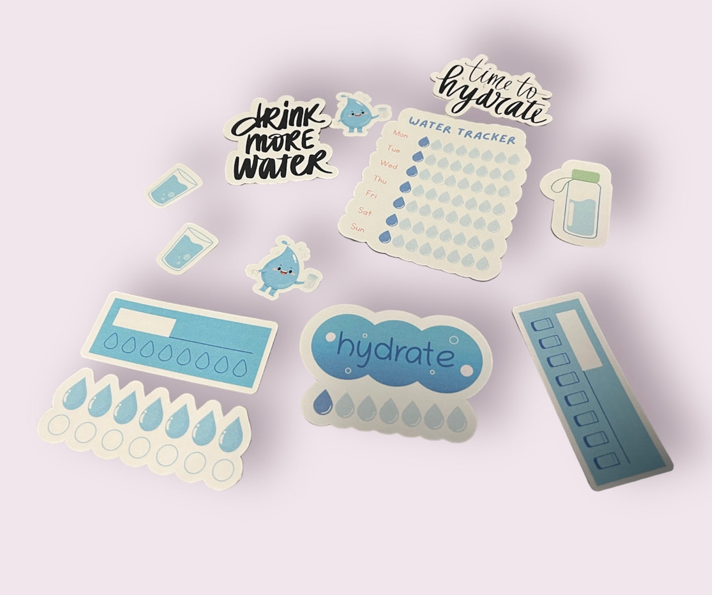 Water Tracker Sticker Set