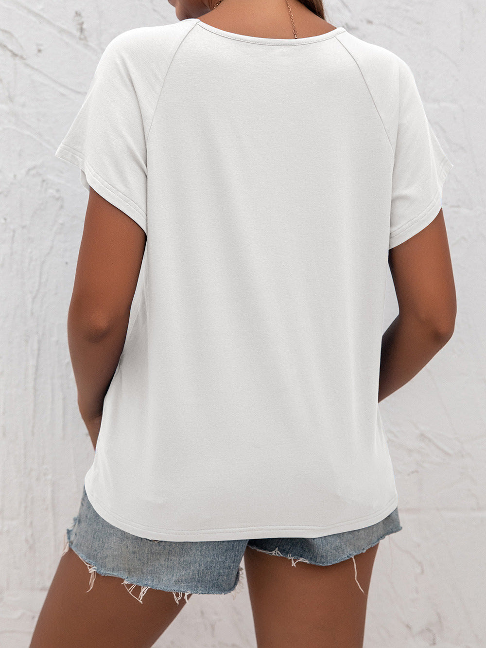 Cutout Round Neck T-Shirt